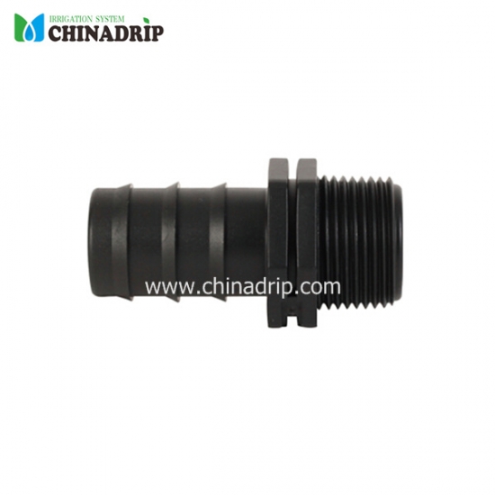 barb & male thread connector for pe pipe