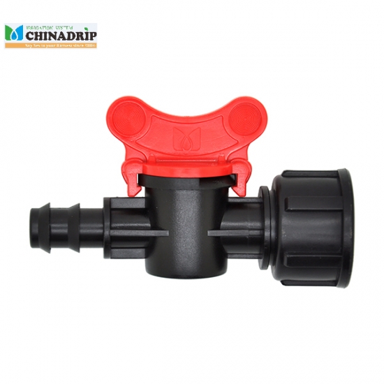 barb  with female thread mini valve connector for LDPE pipe